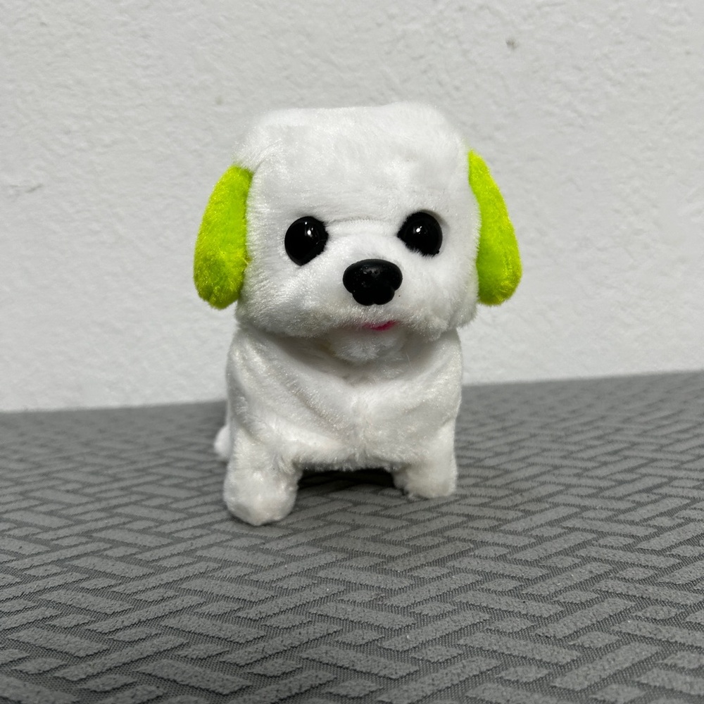 Electronic plush puppy toy